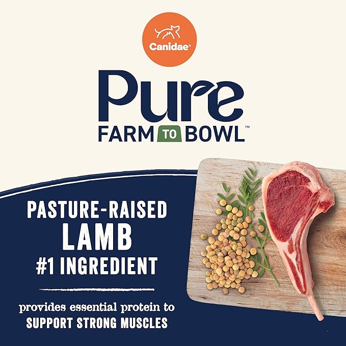 Canidae Pure Farm to Bowl Small Breed, Pasture-Raised Lamb & Lentil Recipe, 4 lbs.