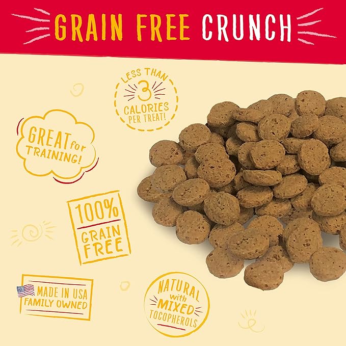 Charlee Bear Grain-Free Bear Crunch Chicken, Pumpkin & Apple Flavor - Net Wt 8 oz. (Pack of 2)