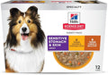 Hill's Science Diet Adult Sensitive Stomach & Sensitive Skin Wet Dog Food Variety Pack, Chicken & Vegetable Stew, Turkey & Rice Stew, 12.5 oz. Cans, 12-Pack