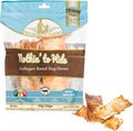 Fieldcrest Farms Nothin to Hide Flip Chips Dog Chews - Natural Rawhide Alternative Treats for Dogs, Collagen Based Snack for Moderate Chewers Up to 35lbs, Beef Flavor