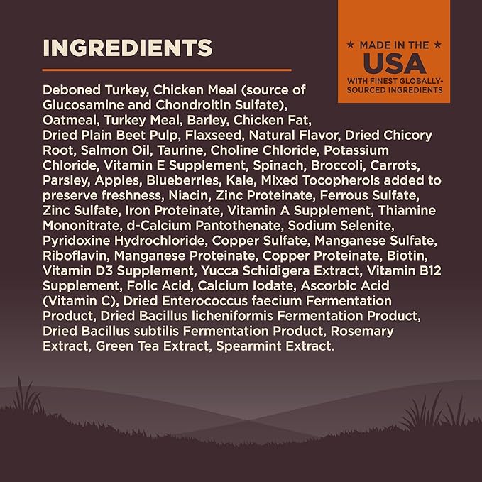 Wellness CORE Dry Dog Food, Wholesome Grains, High Protein, Natural, Original Turkey & Chicken Recipe, (24-Pound Bag)
