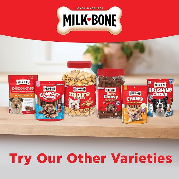 Milk-Bone MaroSnacks Dog Treats for Dogs of All Sizes, 40 Ounces (Pack of 2)