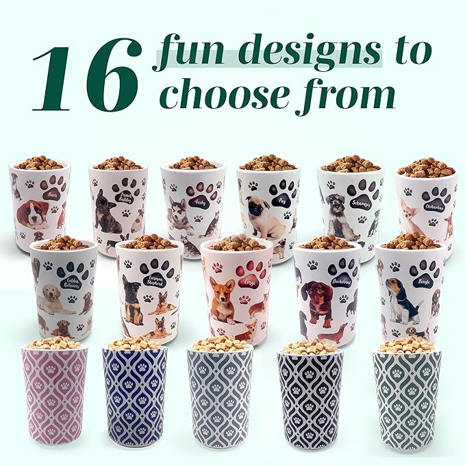 Greenline Goods Premium Dog Treat Ceramic Canister Set – Chihuahua Airtight Canister for Fresh Treats, Ceramic Jar & Containers with Lids, Farmhouse Canisters, Ideal Kitchen Canisters for Countertop