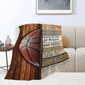 Basketball Blanket Gifts - Cozy Fleece Flannel Throw for Coach, Boys, Girls, Men, Women - Soft Warm Plush Lightweight Bedding for Couch, Sofa, Bed - 60"X80"