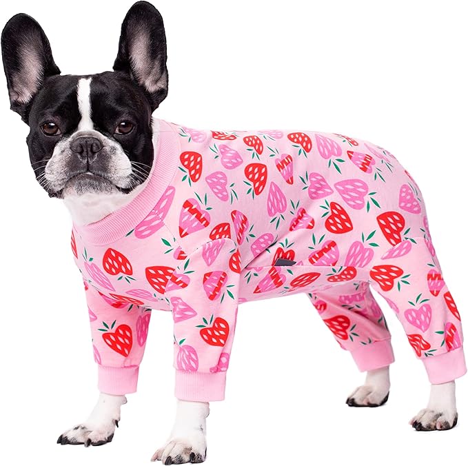 Dog Surgery Recovery Suit, Dog Onesie for Surgery Female Male Dogs, Dogs Pajamas Long Sleeve, Small Dogs Onesie, Abdominal Wound Bandages Surgical Suit, Cat Recovery Suit for Shedding Skin Disease