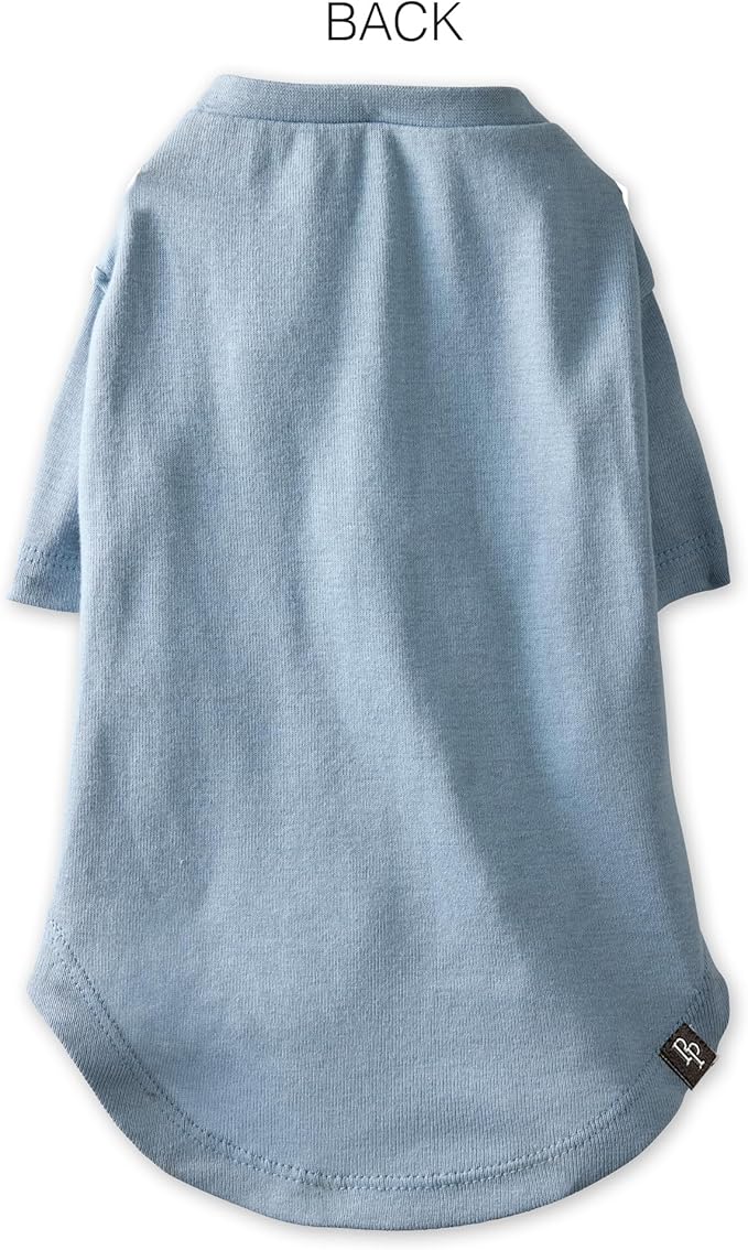 Toby II - The Perfect Tee, 3 Pack Short Sleeve Pet T-Shirt 100% Organic Cotton Tees Clothes for Small, Medium, Large Dogs, Navy Ombre, X-Small (5-12 lbs)