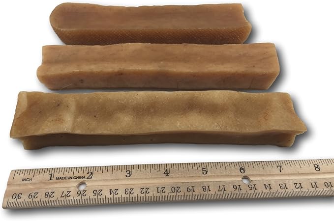 Top Dog Chews – Large/XL Himalayan Yak Cheese for Dogs, 100% Natural & Long-Lasting Dog Treats, Gluten Free & Digestible Cheese Sticks, Sold by The Pound (Pack of 3)