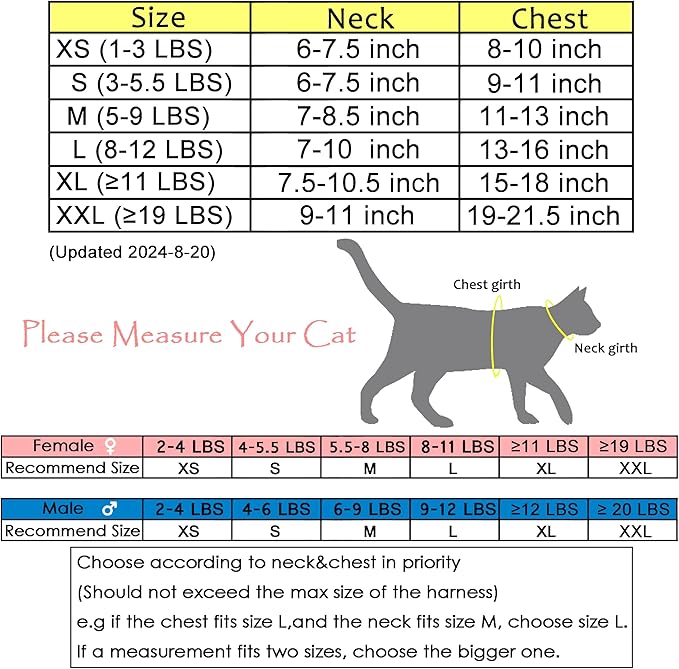 Kitty Harness and Leash for Walking Escape Proof Breathable Mesh Fabric, Solid Pink, X-Small, Adjustable Cat Walking Jackets with Handle, Padded Stylish Cat Vest