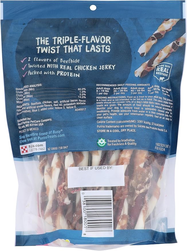 Purina Busy Dog Treats Jerky Twists Small/Medium, 6.52 Ounce