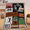 Football Blanket Sports Football Throw Blanket Gifts for Player Kids Girls Boys Adults Women Man Super Soft Cozy Plush Fluffy Fuzzy Fleece Blanket Decor 40''X50''