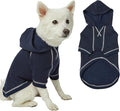 Blueberry Pet Hoodie – 14″ Soft Cotton-Terry Winter Sweatshirt, Midnight Blue, Award-Winning Small-Dog Jersey