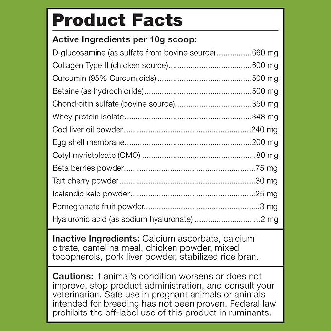 K9Power Joint Strong – Dog Joint Supplement for Mobility, Pain & Inflammation Relief – Glucosamine, Chondroitin, Collagen, Curcumin, Omega 3s, CMO, Green Tea – Ideal for Arthritis & Joint Protection
