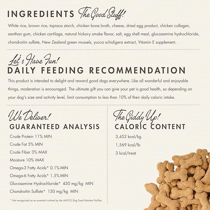 Fromm Family Nutritionals Mobility Dog Treats - Premium Dog Treats for Joint Integrity, Comfort, & Flexibility - Contains Glucosamine, Chondroitin, Eggshell Meal, & Green Lipped Mussels - 6 oz