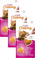 Catit Creamy Lickable Cat Treat – Hydrating and Healthy Treat for Cats of All Ages - Chicken & Shrimp, 15-Pack