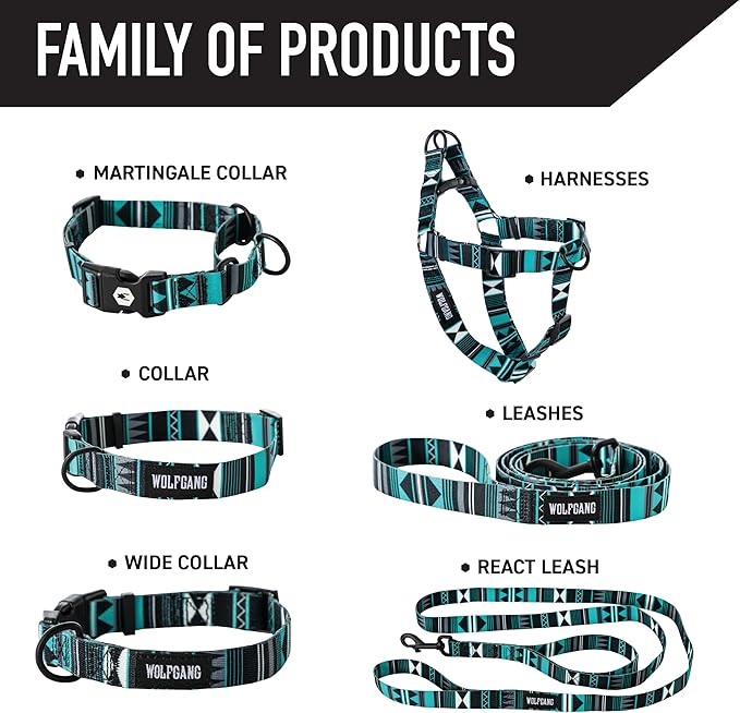 Wolfgang Heavy Duty Adjustable Dog Harness, Pull-Tested for Walking & Training, WesternSky Print, X-Large