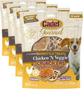 Cadet Gourmet Crunch'ems Homestyle Dog Treats, Natural Dog Chews with Real Chicken and Lotus Root, Chicken 'N Veggie Flavor, 10 Count (Pack of 4)
