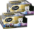 Cesar Loaf in Sauce Wet Dog Food Variety Pack, Rotisserie Chicken Flavor with Bacon & Cheese, Filet Mignon Flavor with Bacon & Potato, Wet Food for Dogs, 3.5 oz Easy Peel Trays, 12 Count (Pack of 2)