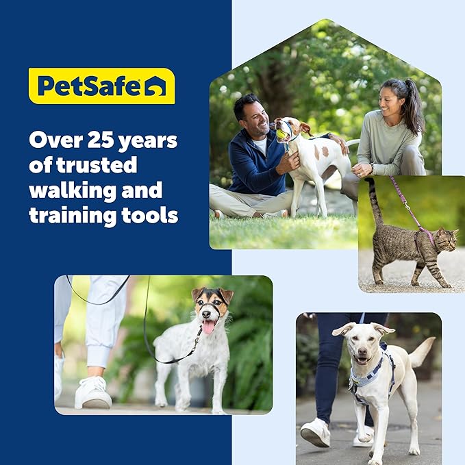 PetSafe Easy Walk Deluxe Dog Harness, No Pull Dog Harness – Perfect for Leash & Harness Training – Stops Pets from Pulling and Choking on Walks – Medium, Ocean