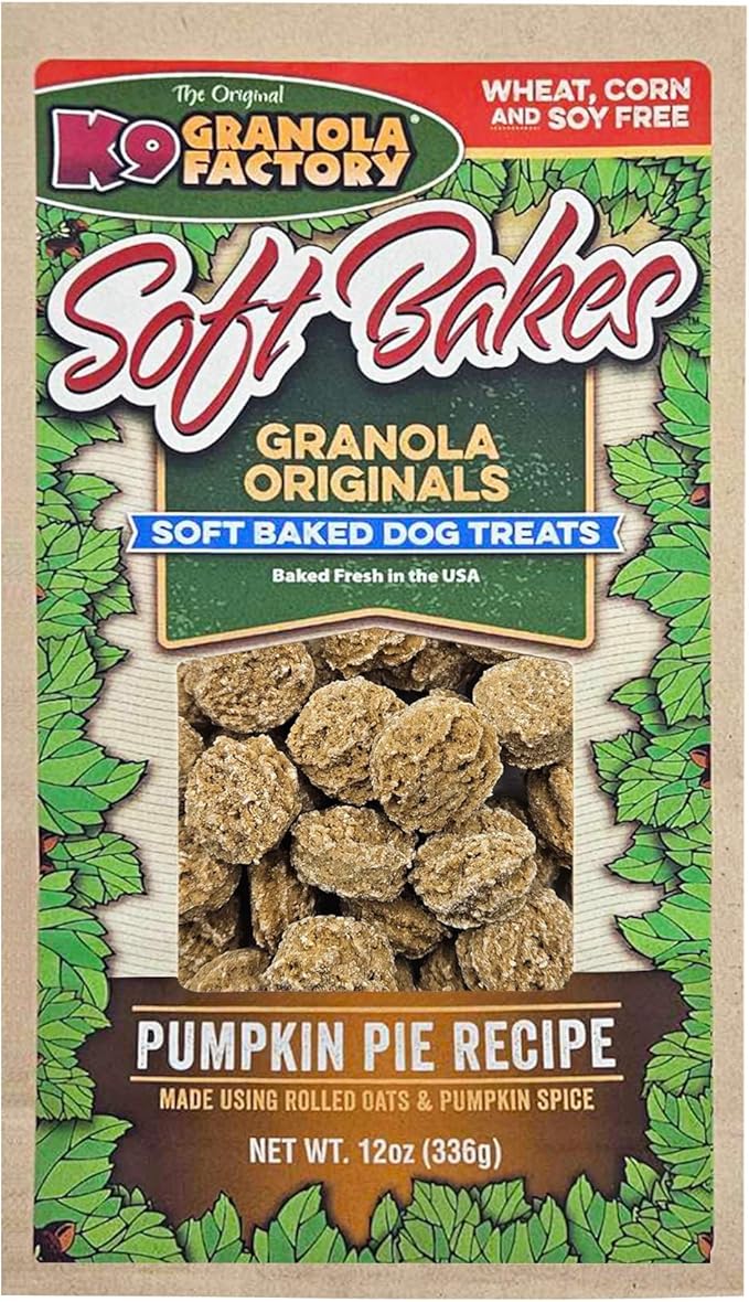 K9 Granola Factory Soft Bakes Pumpkin Pie 12Oz Bags