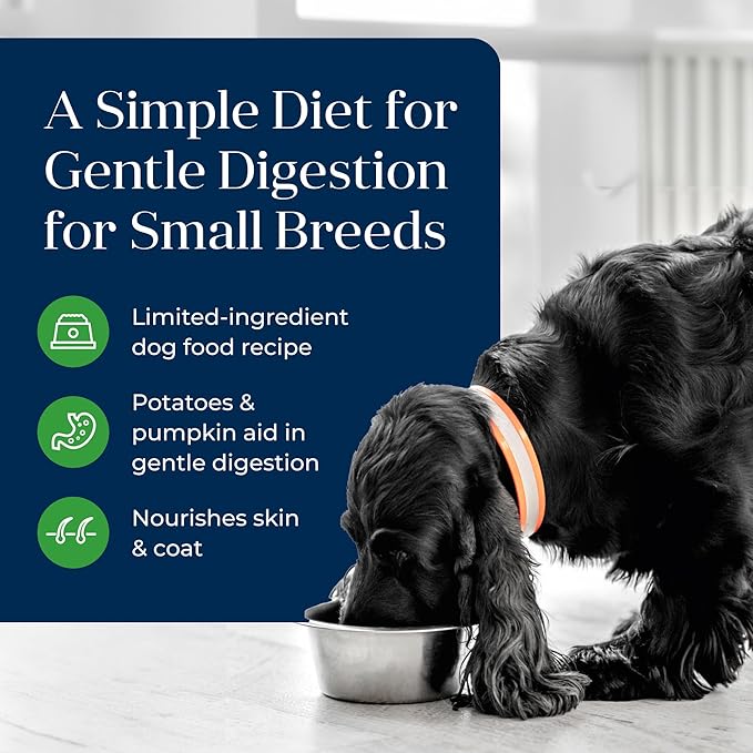 Blue Buffalo Basics Adult Small Breed Grain-Free Wet Dog Food for Skin & Stomach Care,Limited Ingredient Diet,Lamb Recipe,3.5-oz. Cups,12 Count (Pack of 2)