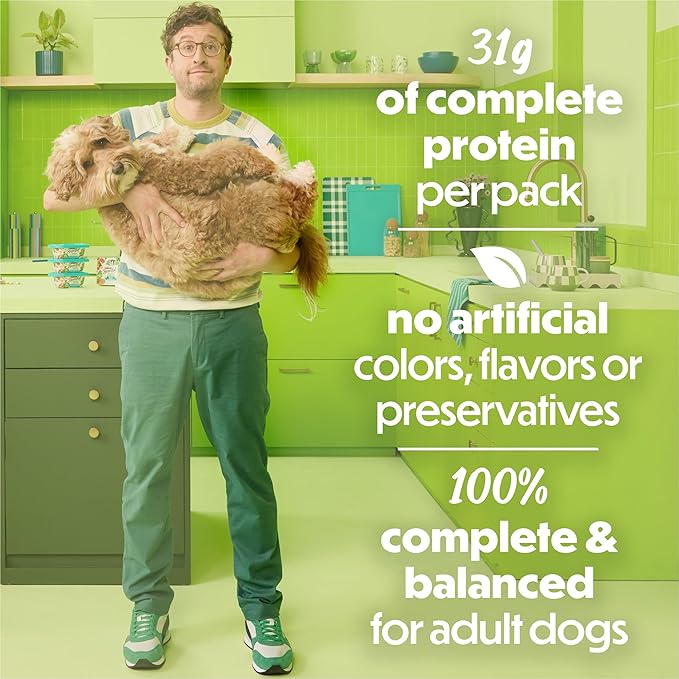 Purina Beneful Freshly Prepared Blends Wet Dog Food With Beef, Carrots, Peas, and Barley - (Pack of 8) 10 oz. Tubs