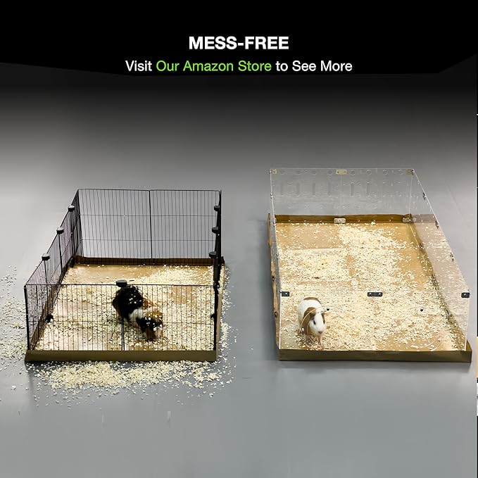 GuineaLoft™ Acrylic Cage (Model-A2) - Large 4x2ft Expandable C&C Cage for Guinea Pigs, Rabbits, Button Quails, Hedgehogs, Small Animals that Need Roaming Space - Visit Our Store to See More