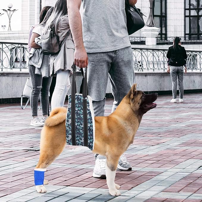 voopet Dog Sling, Help Lift Back Legs, Portable Hip Support Harness Assist Lift Dogs Rear for Canine Aid - Pet Lift Harness for Small Medium & Large Dogs Hind Leg Support Rehabilitation
