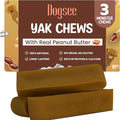 Dogsee Himalayan Yak Chews with Peanut Butter (Monster- 3 Chews) | Support Muscle Growth in Dogs | Fight Plaque & Tartar | Dog Treats Healthy | Dog Chews for Teeth Cleaning