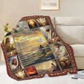 Christian Jesus Blanket Inspirational Bible Verse Religious Faith Healing Prayer Throw Scripture Spiritual Catholic Gifts for Men Women Boys Girls Kids Adults Plush Fuzzy Fleece Decor 50''X60''