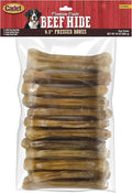 Cadet Premium Grade Pressed Beef Hide Bones, Long Lasting Rawhide Dog Chews, 6.5 Inch (12 Count)