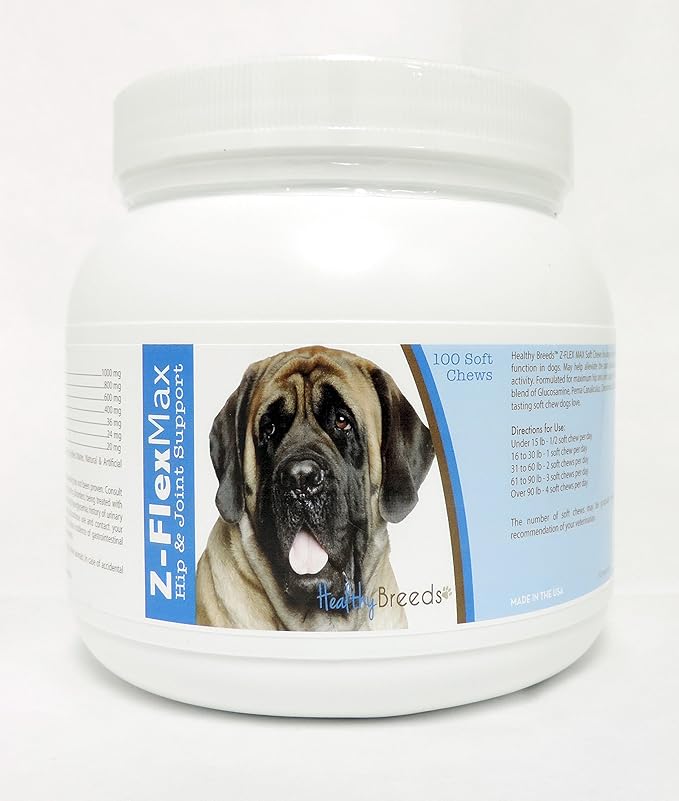 Healthy Breeds Mastiff Z-Flex Max Hip & Joint Soft Chews 100 Count