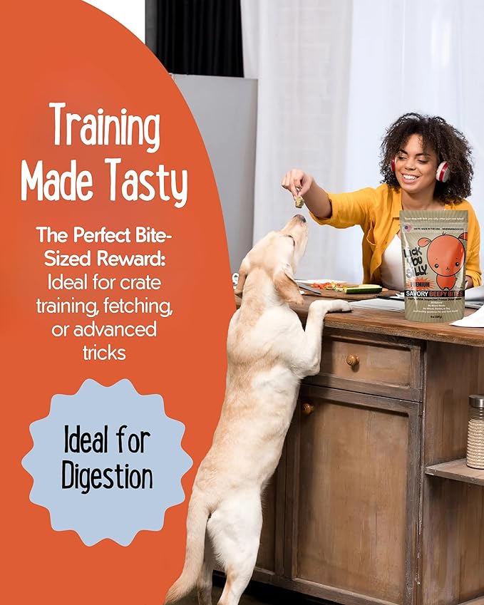 Freeze-Dried Beef Liver Dog Treats | High-Protein Training Snacks for Dogs & Puppies | Grain-Free Pet Treats for Small, Medium, & Large Breeds | Made in The USA