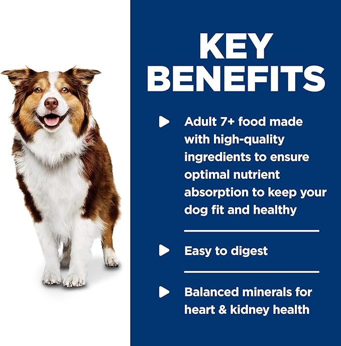 Hill's Science Diet Adult 7+ Senior Wet Dog Food, Savory Stew with Chicken & Vegetables in Gravy, 12.8 oz. Cans, 12-Pack
