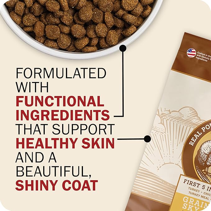 Redbarn Whole Grain Large Breed Dog Food Kibble - Beef & Lamb Recipe - Made in USA No Chicken Recipe with Functional Ingredients to Support Healthy Heart, Joints, Digestion, Skin & Coat - 15lb