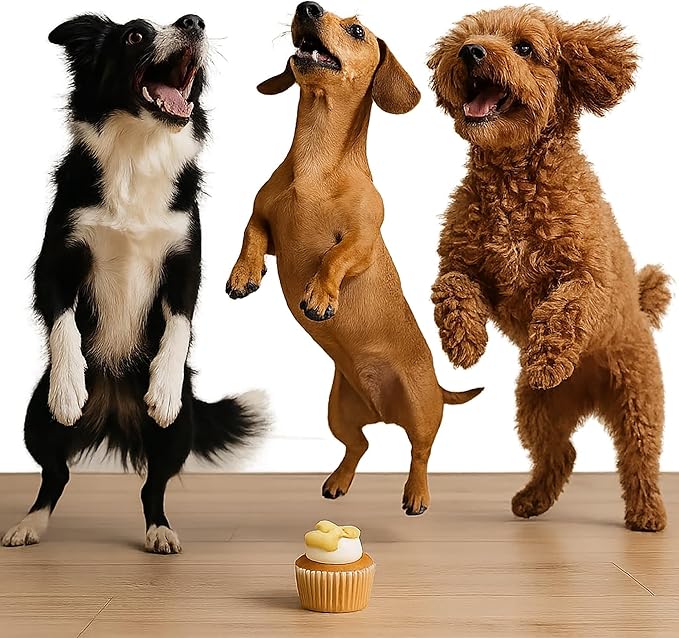 Puppin Mini Cupcake Dog Treat - 70 Bulk Pack, Quality Baked Goods for Your Furry Friends, Natural, Soft Cake, Pet Reward, Party