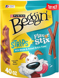 Purina Beggin’ Flavor Stix and Strips with Bacon and Peanut Butter Flavor Treats for Dogs - 40 oz. Pouch