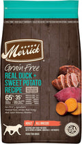 Merrick Premium Grain Free Dry Adult Dog Food, Wholesome and Natural Kibble with Real Duck and Sweet Potato - 22.0 lb. Bag