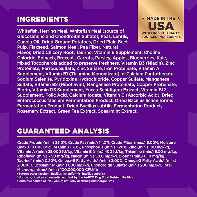 Wellness CORE+ Dry Dog Food with Freeze Dried Pieces, Grain Free, High Protein, Natural, Ocean Whitefish, Herring, & Salmon Recipe, (10-Pound Bag)