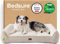 Bedsure SupportMax™ XL Orthopedic Dog Beds Large Sized Dog - As Seen on TV Extra Thick Supportive Dogs Couch with Waterproof Washable Cover, Extra Large Comfort Pet Sofa with Soft Sherpa, Beige