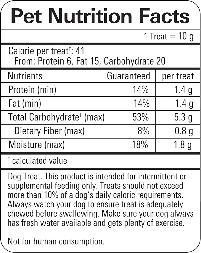 Newman's Own Chicken Recipe Woofles Waffle Dog Treats, 10 oz Bag — Limited Ingredients, Made with U.S. Farm Raised Chicken, No Artificial Flavors or Colors, Training Rewards, Made in USA