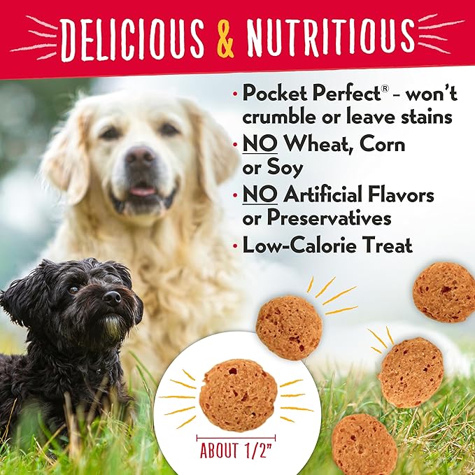 Charlee Bear Crunchy Dog Training Treats, Low Calorie (3 Kcal), Grain Free Natural Mini Dog Treats for Puppies, Small, Medium & Large Dogs, USA Made, Healthy Beef & Cheese Flavor 8oz (4-Pack)