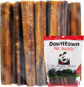 Downtown Pet Supply Jumbo Bully Sticks for Dogs - Natural Beef Chews, Low-Odor & Rawhide-Free, Long Lasting Dog Treats for Aggressive Chewers - Healthy, Safe & Delicious Chews Dogs Love (12" 10 Pack)
