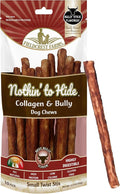 Fieldcrest Farms Nothin' to Hide Twist Stix, Beef Bully Flavor, Easily Digestible, Supports Skin, Coat, Joints & Muscles, for Moderate Chewers Under 15lbs, 10 Pack