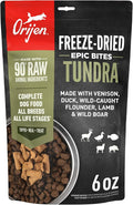 ORIJEN Epic Bites Freeze-Dried Dry Dog Food Tundra Recipe 6oz Bag