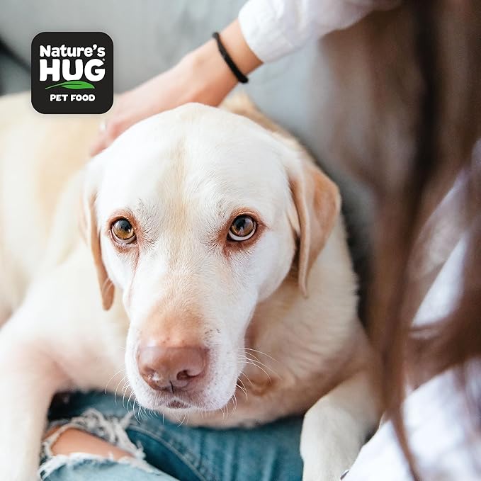 Nature's HUG Dry Dog Food, for Senior-Medium & Large Breeds, 20 lb. Bag, Chicken Flavor Plant-Based Protein Kibble, Grain-Free, Allergen-Free, Complete Protein & Balanced Nutrition
