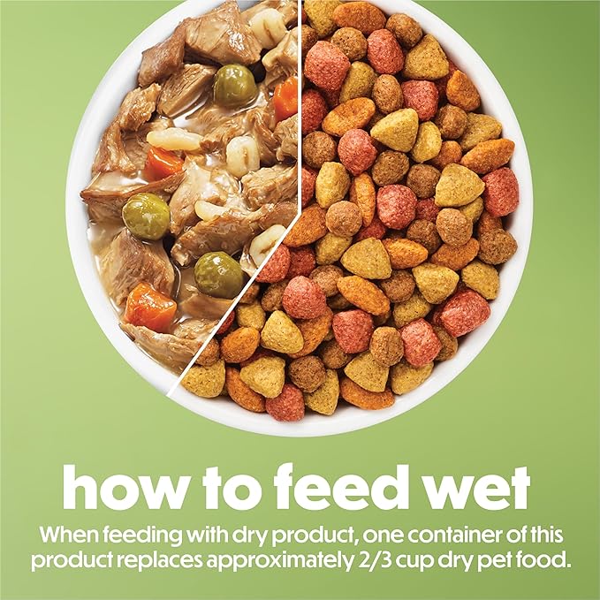 Purina Beneful Wet Dog Food Freshly Prepared Meals Chicken Stew with Rice, Carrots, Peas, and Barley - (Pack of 8) 10 oz. Tubs