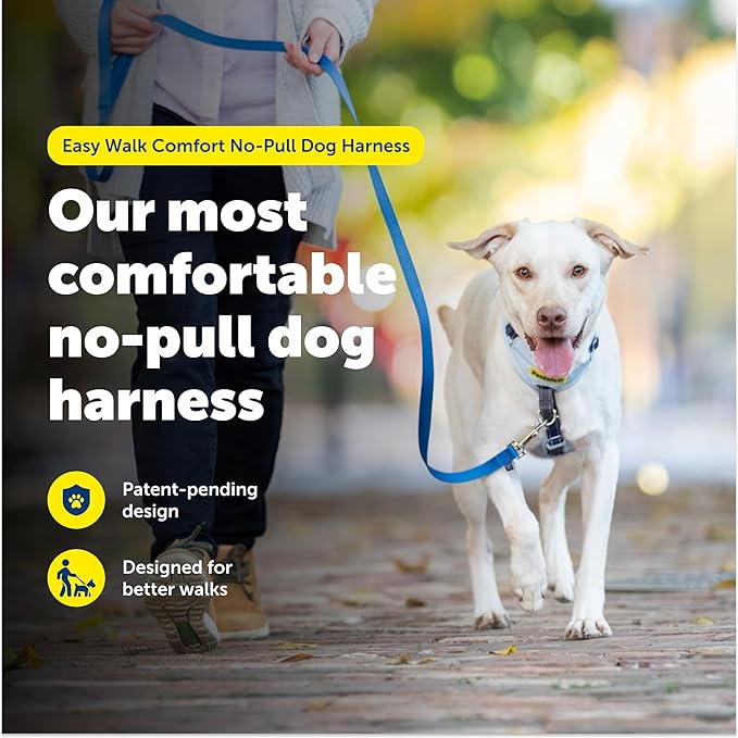PetSafe Easy Walk Comfort No-Pull Dog Harness Full-Body Padding - Better Walks on the First Use - 5 Points of Adjustment X-Small, Black