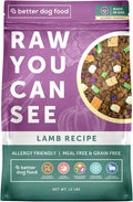 A Better Treat | Allergy Friendly Lamb Dry Dog Food | Raw You Can See | No Chicken, Lamb Only Animal Protein, No Meal Ingredients, Grain Free | Stomach Soothing Kibble + Freeze Dried Raw Dog Food