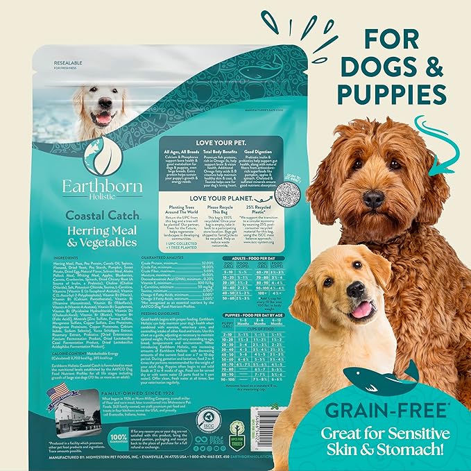 Earthborn Holistic Coastal Catch 25 lb. Herring Meal & Vegetables Grain-Free Dry Dog Food
