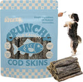 DTS5000A-3OZ Air Dried Wild Caught Cod Skin Crunchy Treats for Dogs, High Protein Omega-3 Fish Snacks Single Ingredient Natural, Gluten & Grain Free, Healthy Training Treats, 3oz Bag